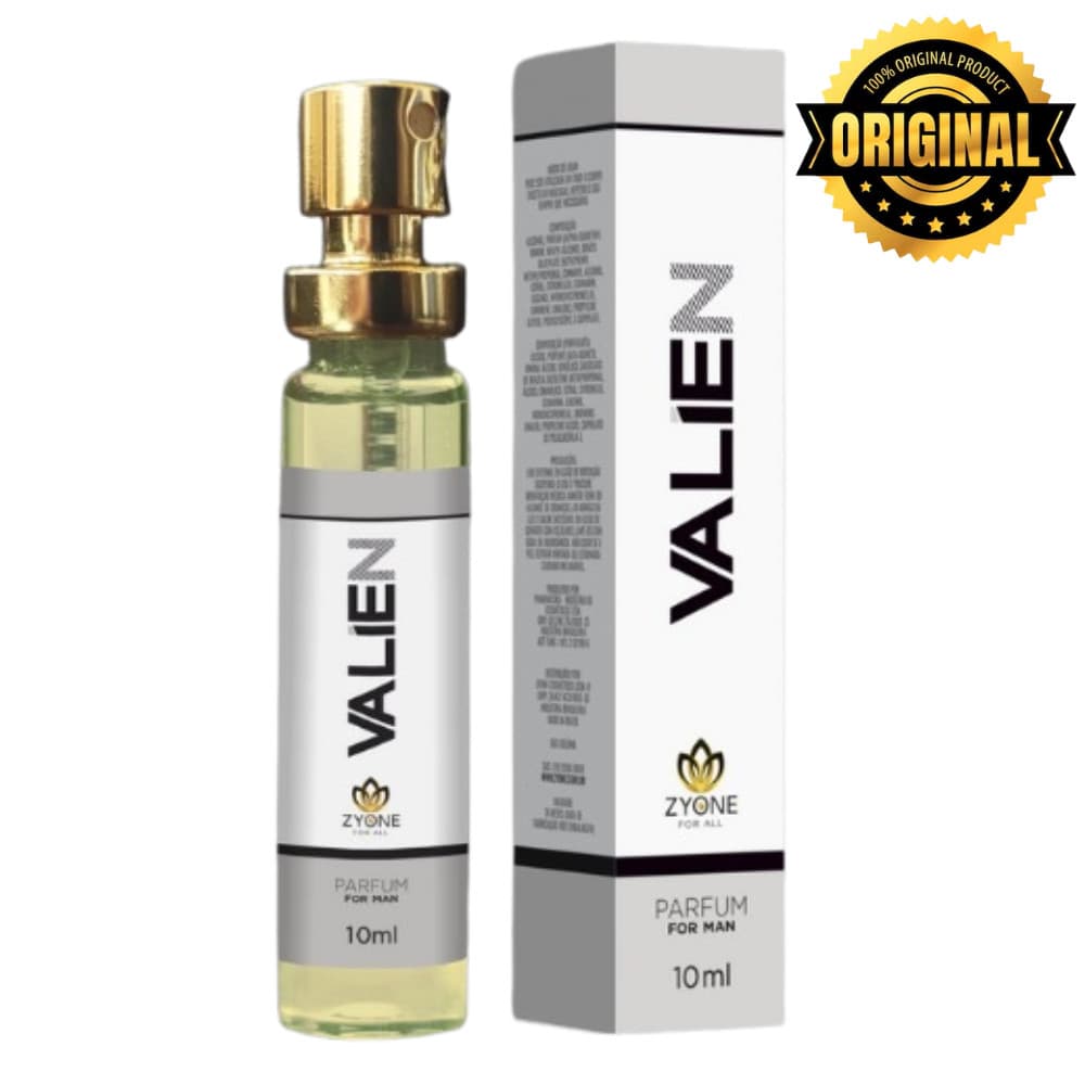 Valien Zyone Cosméticos Masculino Parfum 10ml Alta Fixação Essência Premium