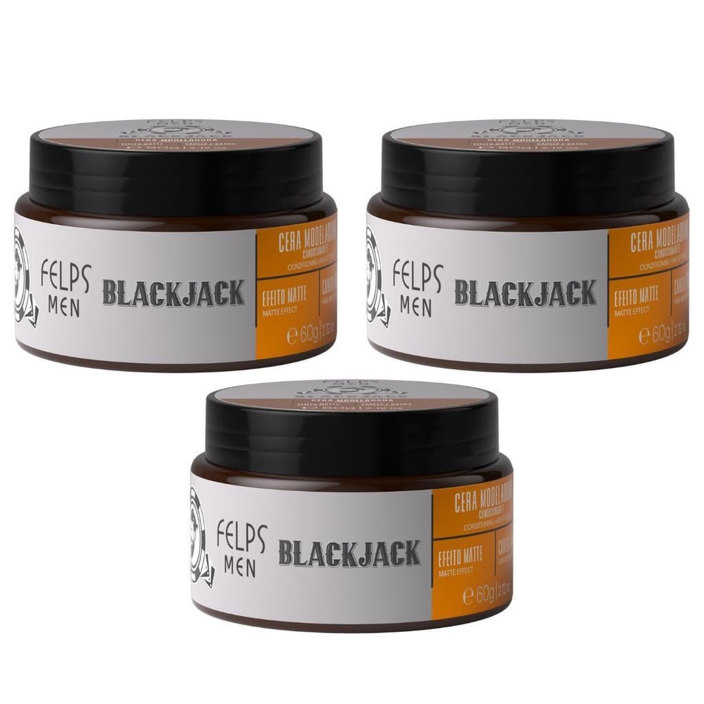 Kit 3 Felps Men - Cera Modeladora Efeito Matte 60g