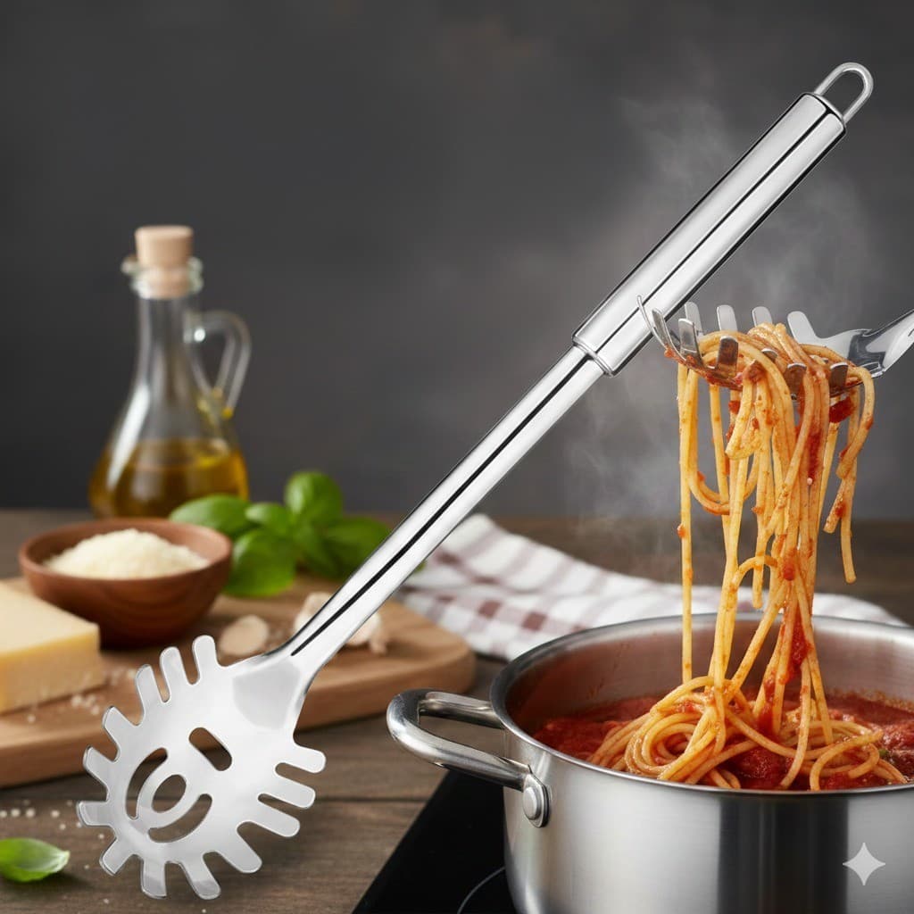 Pegador de Massas de Inox Ideal Espaguete Massas versátil