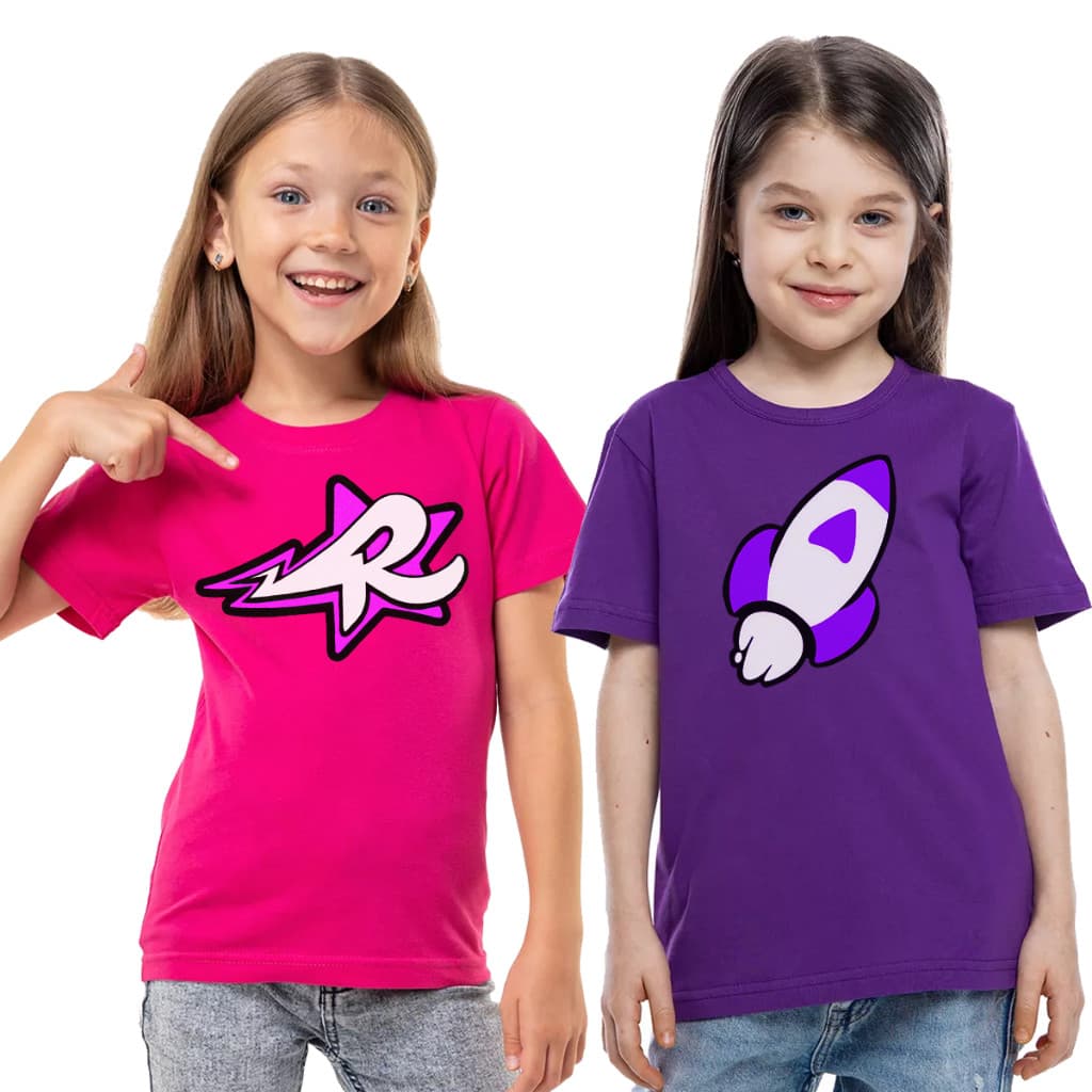 Camiseta  Emilly Vick Infantil Vários Modelos Manga Curta 100% algodão