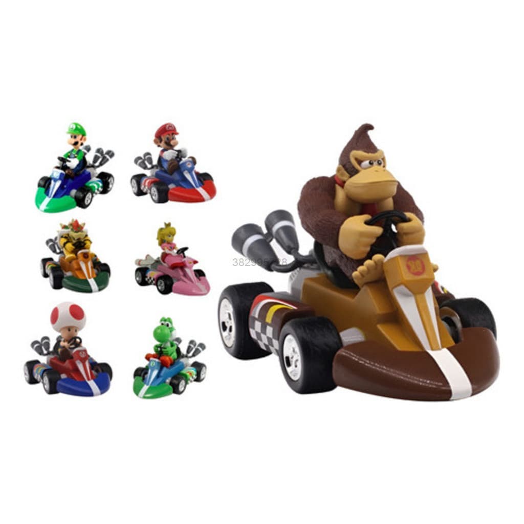 Mario Carrinho Miniatura Kart Com Fricção Material Pvc