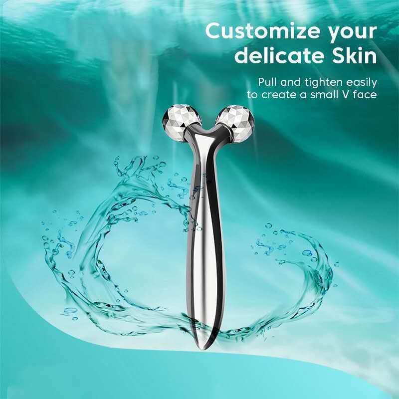 Massageadores Faciais 3D Roller Profissional para Rosto e Pescoço – Efeito Lifting/ Drenagem Linfática - WJ
