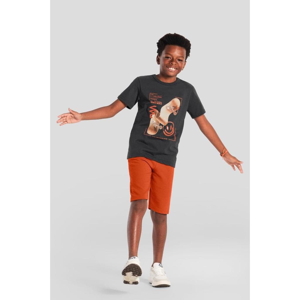 Conjunto infantil menino de skate em gel Brandili