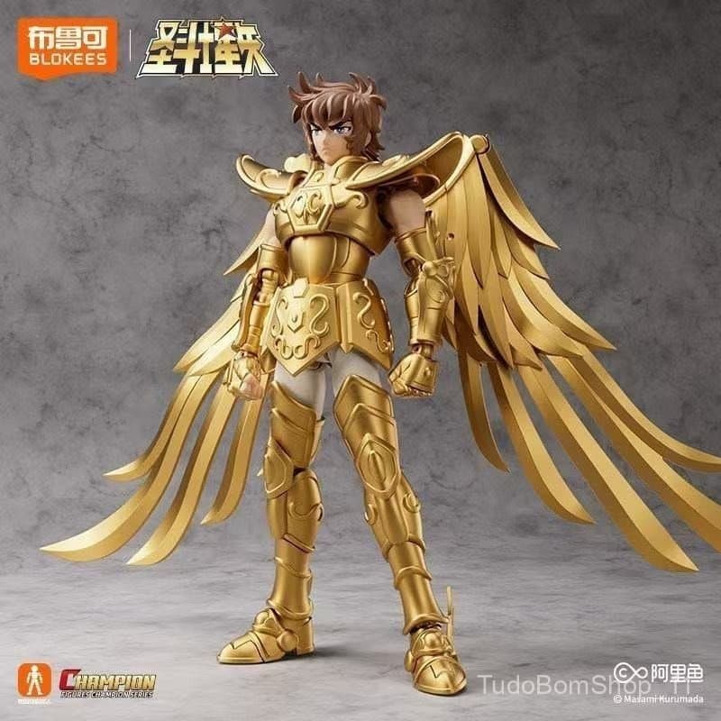 Figuras Blokees Cavaleiros do Zodíaco Saint Seiya/Aiorio Blocos de Montar Figuras de Ação