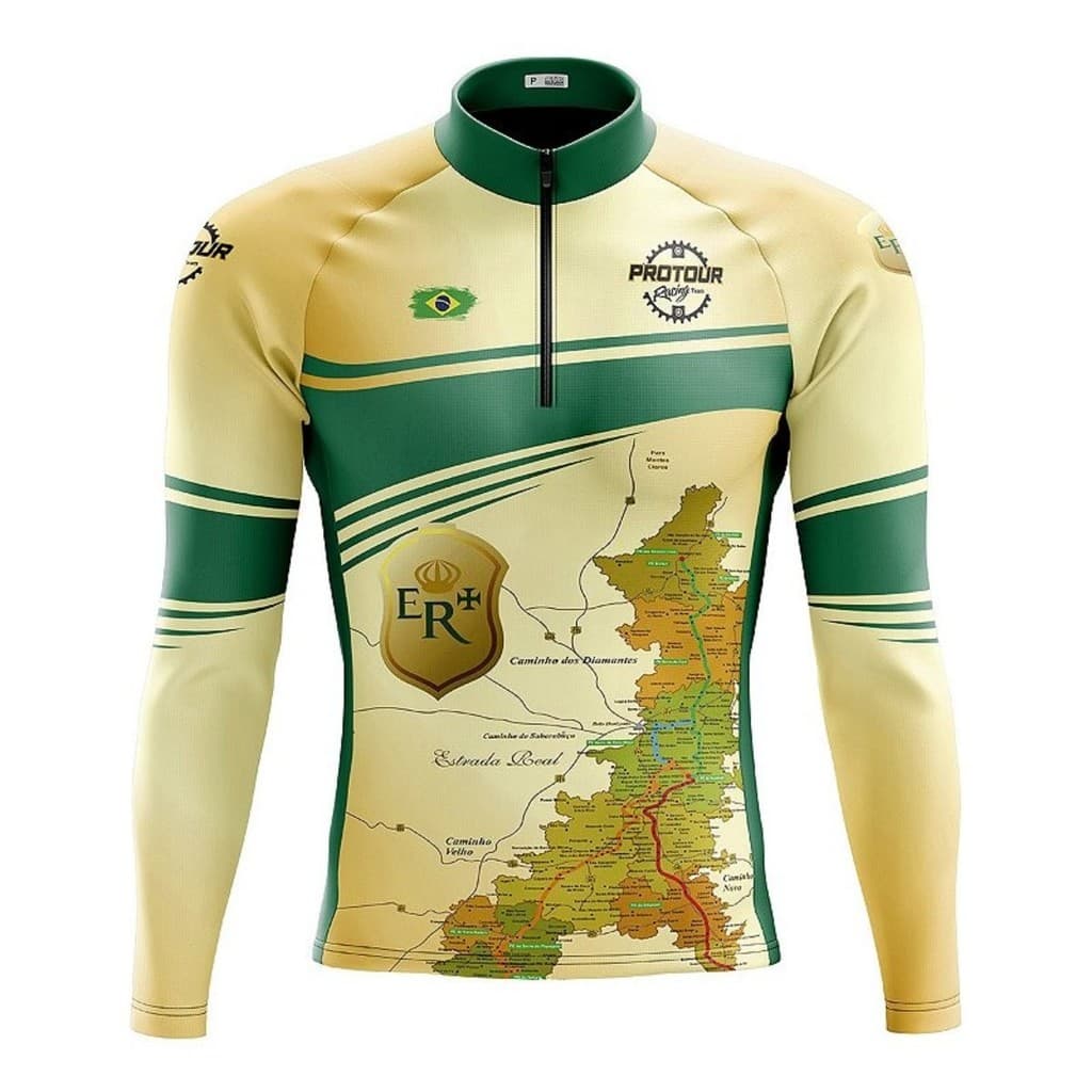 Camiseta Ciclismo Masculina Dryfit Proteção UV Bike MTB Speed Estrada Real