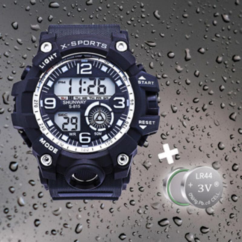 Relógio Masculino Tático Robust SPORTS Digital Preto Total