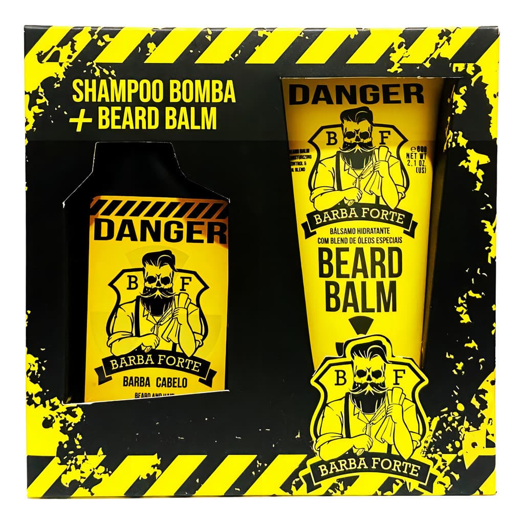 Kit Viagem Para Barba Balm E Shampoo Bomba Danger BZL