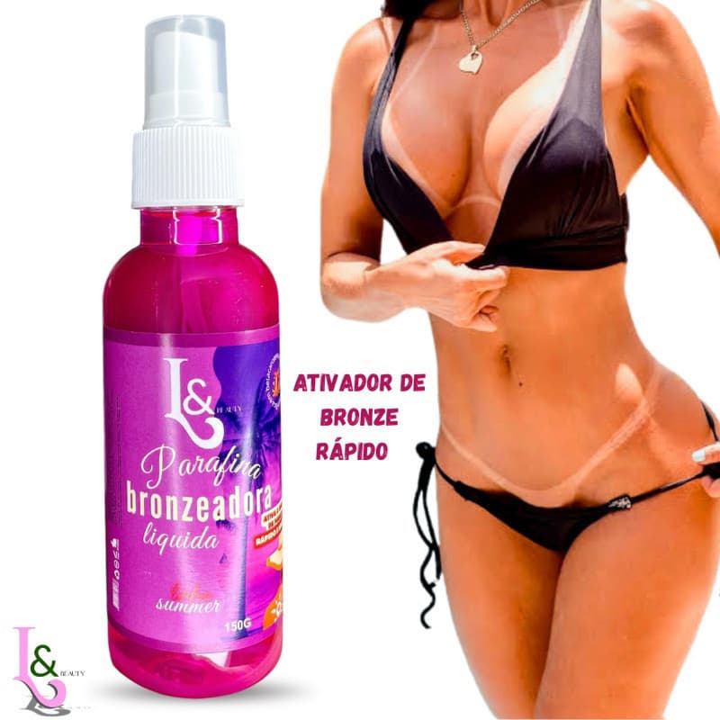 Parafina Líquida Bronzeadora Ativador De Marquinha 120ml - L&Beauty