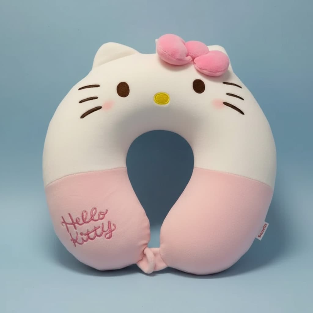 Almofada de Pescoço Travesseiro Pescoço Hello Kitty Viagem E Descanso