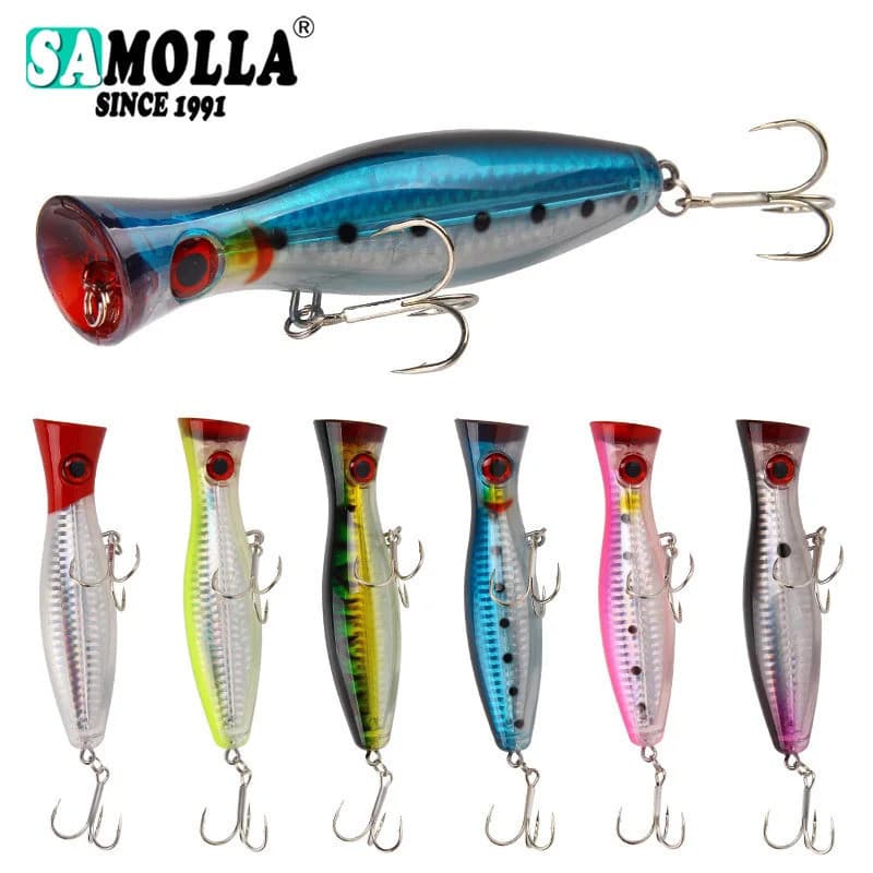 Iscas Popper para Pesca, Peso 40g, Popper Grande, Isca de Superfície, Isca Artificial Rígida, Artigos de Pesca ZQ8D-&&*&