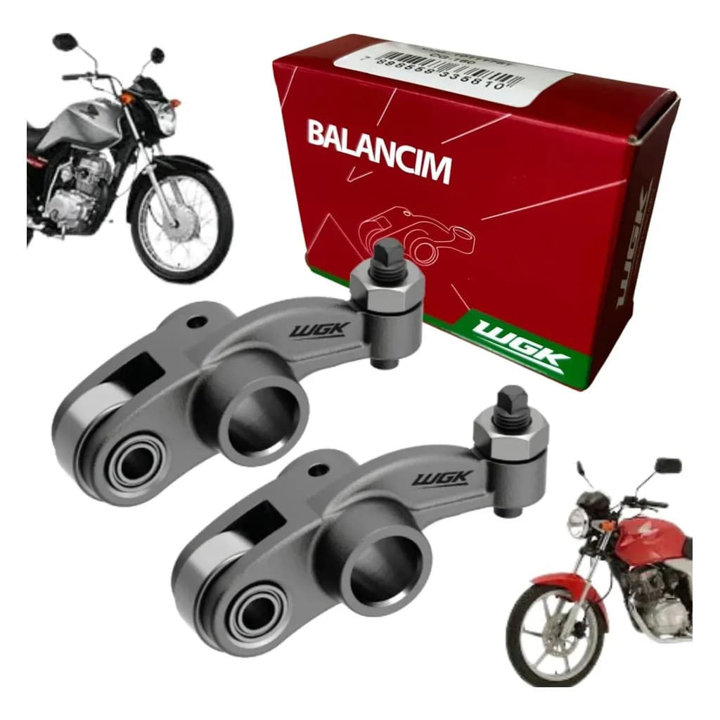 Par Balancim Braço Oscilante Válvula Cg Titan 150 Bros Wgk
