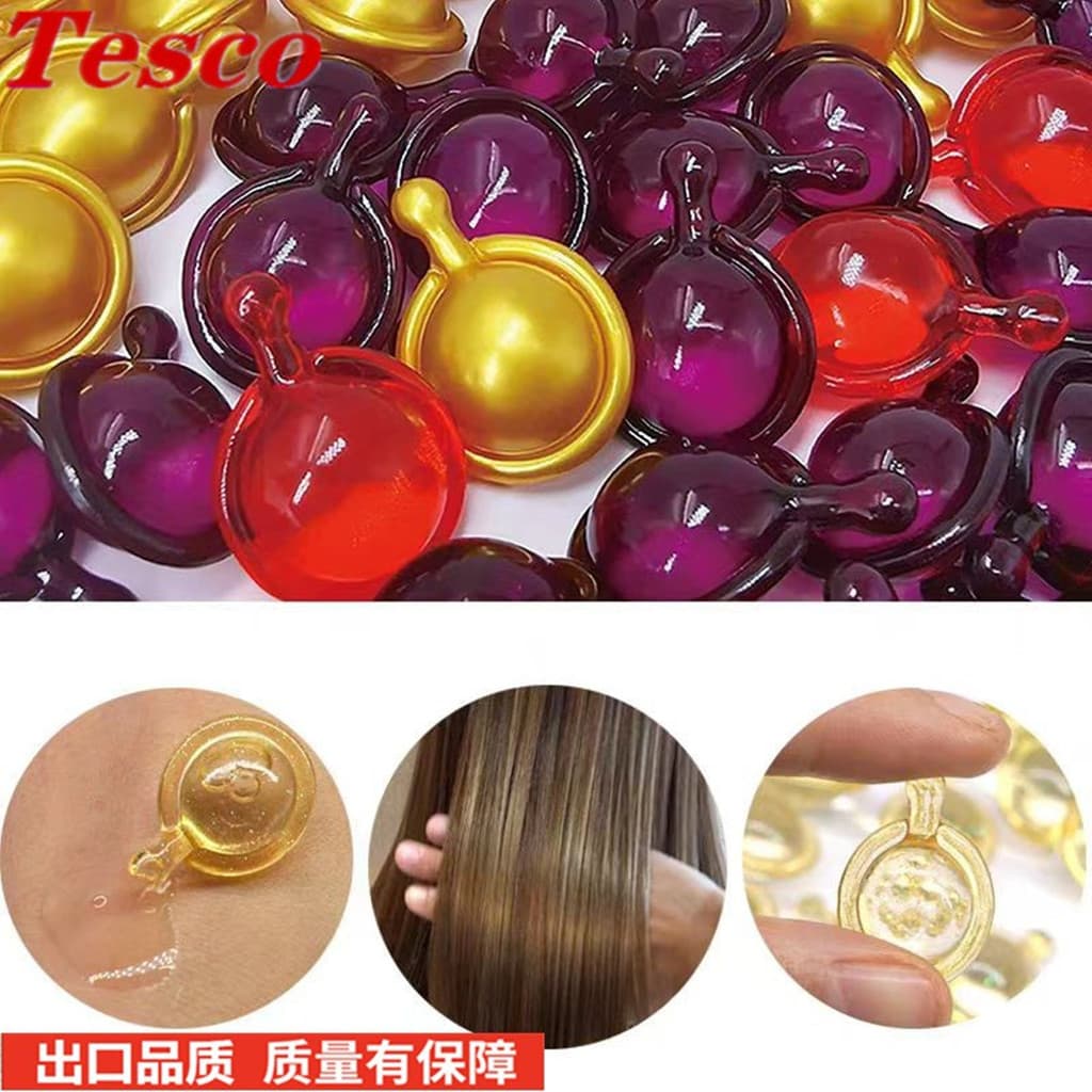 Anti Perda De Cabelo Reparação Essência Vitamina Cápsula Queratina Soro