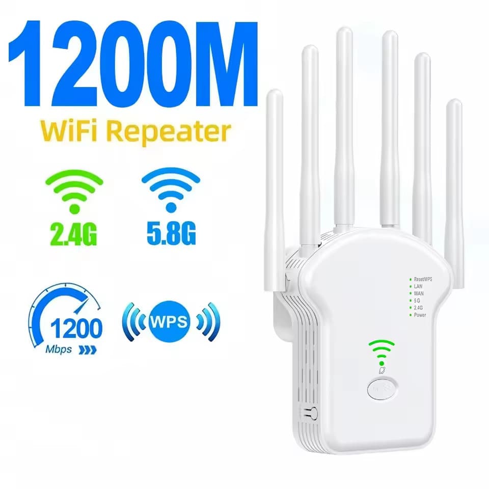 Repetidor Wifi 2800m 6 Antenas Roteador Amplificador De Sinal Modem 300MBPS