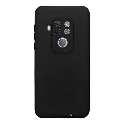 Capa Capinha Silicone Aveludada Preta Para Moto One Zoom Preto