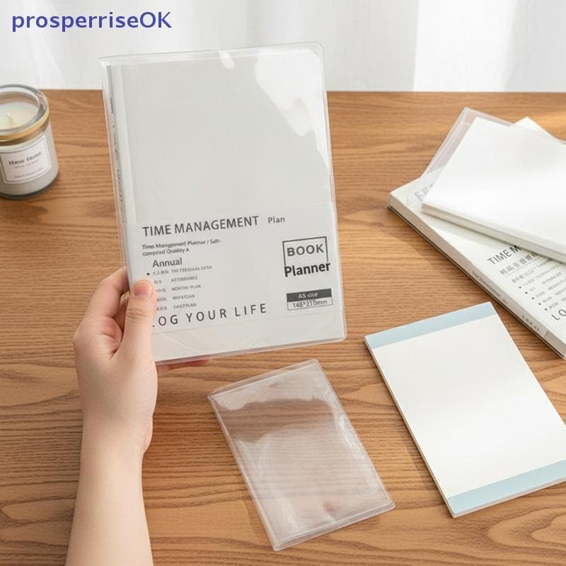 [newpros] Capa Protetora De PVC Para Notebook A5 A6 Transparente Durável Resistente À Água Alunos Do Diário Planejador [