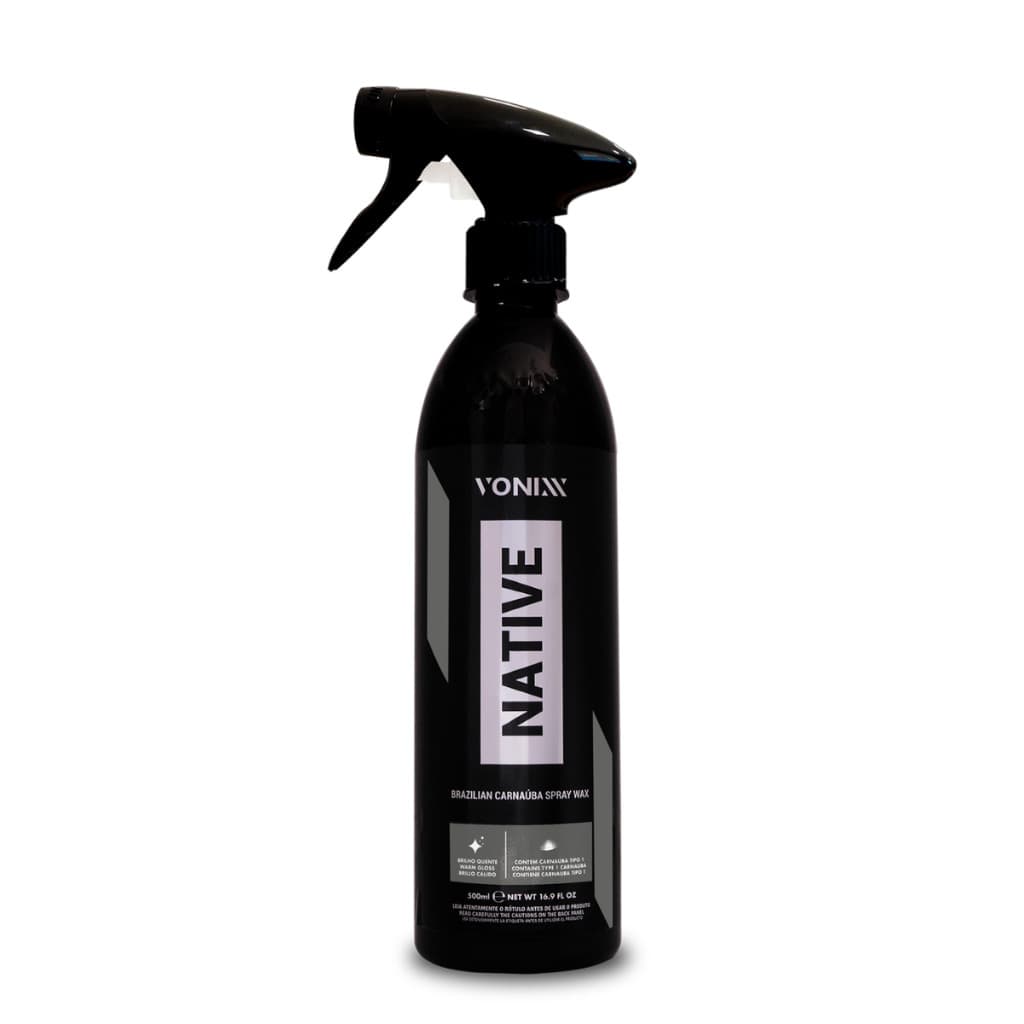 Native Spray Wax Vonixx 500ml Cera Líquida Automotiva - Carnaúba Pura Brilho Espelhado Premium