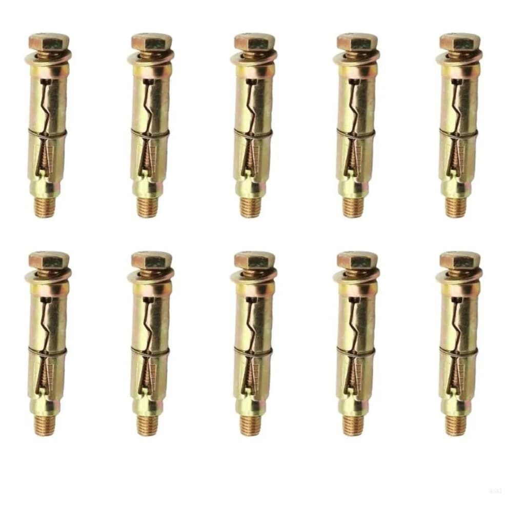 Kit 10 Bucha De Suspensão Chumbador Parabolt Para Concreto M6x50mm
