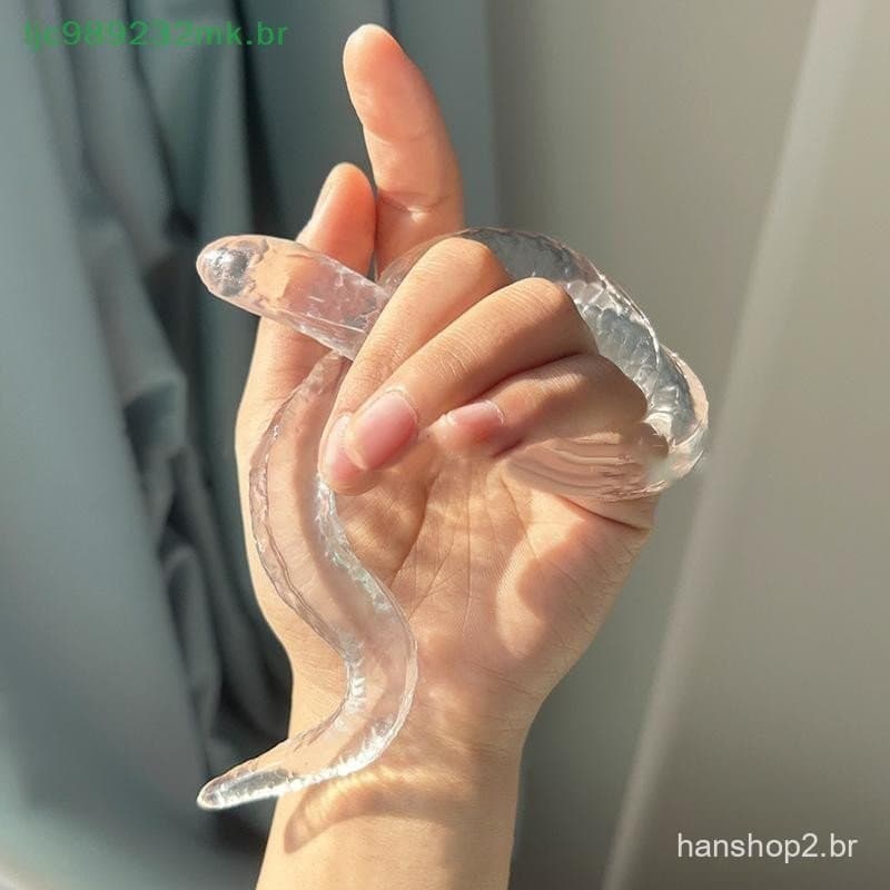 [MYBR] Bonito Squeeze Transparente Cobra Dpressão Brinquedo Simulação Curva Espremendo Beliscar Brinquedos Macios Presen