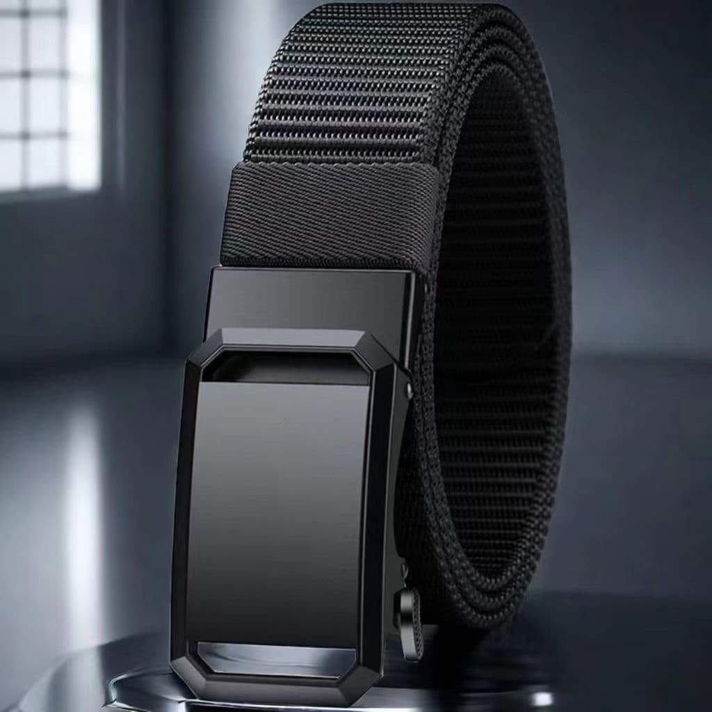 Cinto masculino de lona de náilon cinto tático fivela cintura estudante novo macacão Casual cinto versão coreana na moda