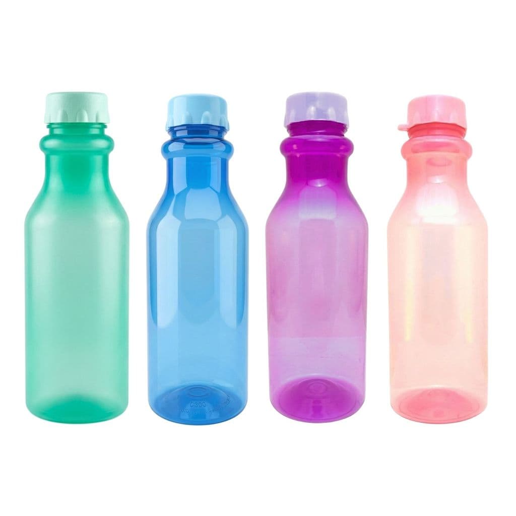 Garrafa de Água Colorida 500ml Tampa de Rosca Plasútil