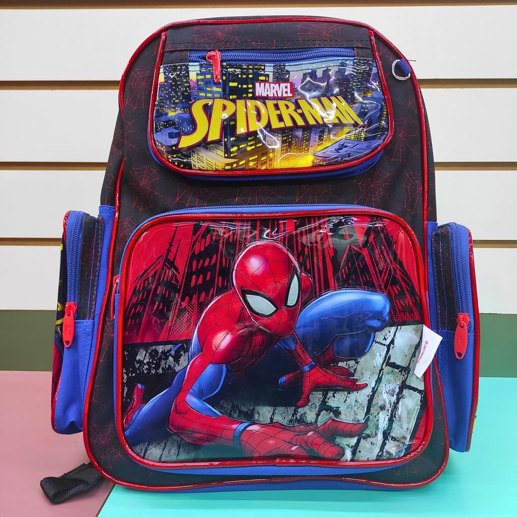 Mochila Infantil Spiderman Homem-Aranha de Costas - Reforçada e Confortável