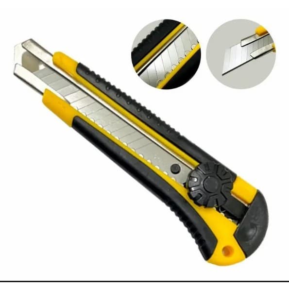 Estilete Profissional Com Lâmina 18mm + 3 Laminas
