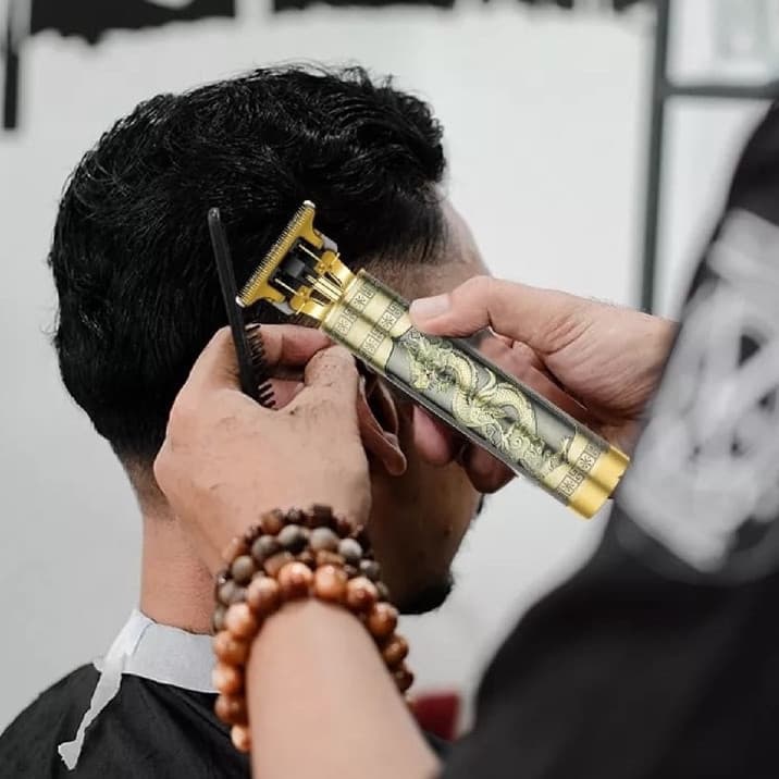 Máquina De Cortar Cabelo Para Barba Masculina Designer Elétrico Profissional Premium YIHAN.STORE