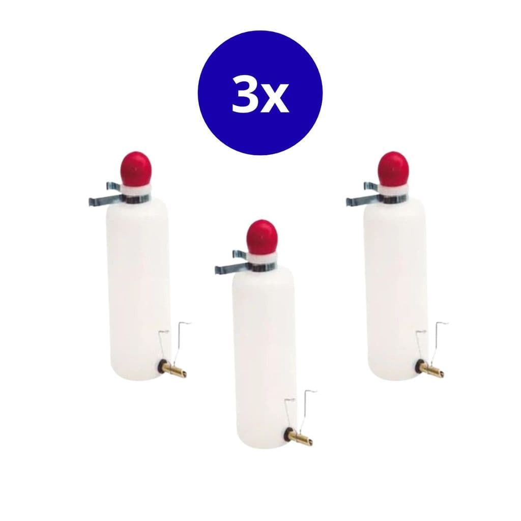 Kit 3 Un Bebedouro 250ml Roedores Bico Automático Porquinho da índia, Chinchila, Coelho