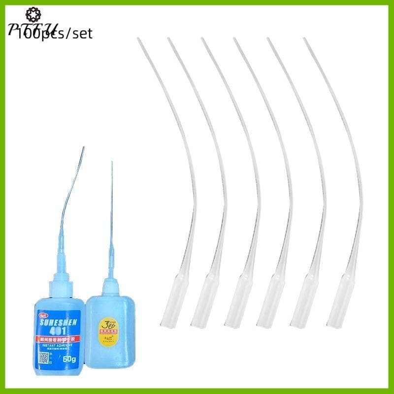 PTFU > 100 Pontas De Cola De Plástico Micro-Extensor Precisão Aplicador CA Novo
