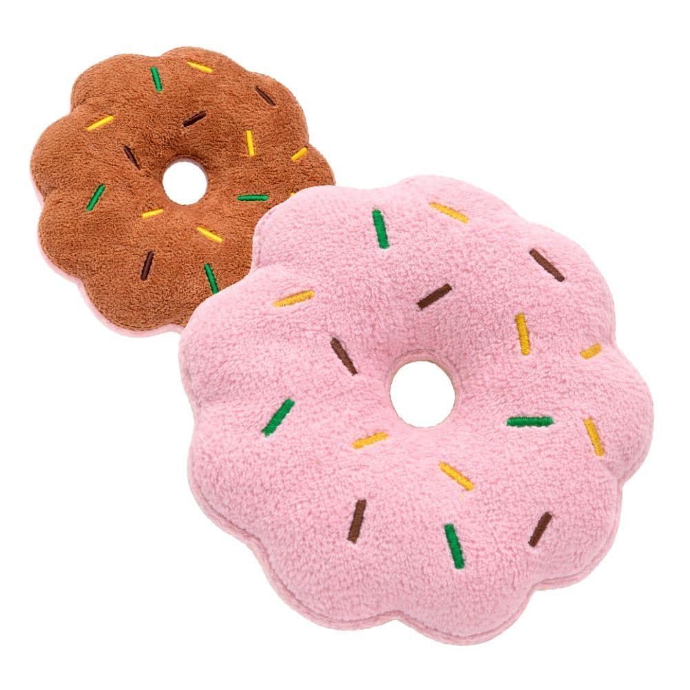 Brinquedo Pet Pelúcia Para Cachorro Donut Com Som Mordedor Sonoro Cães Gatos Acessório Pet Shop