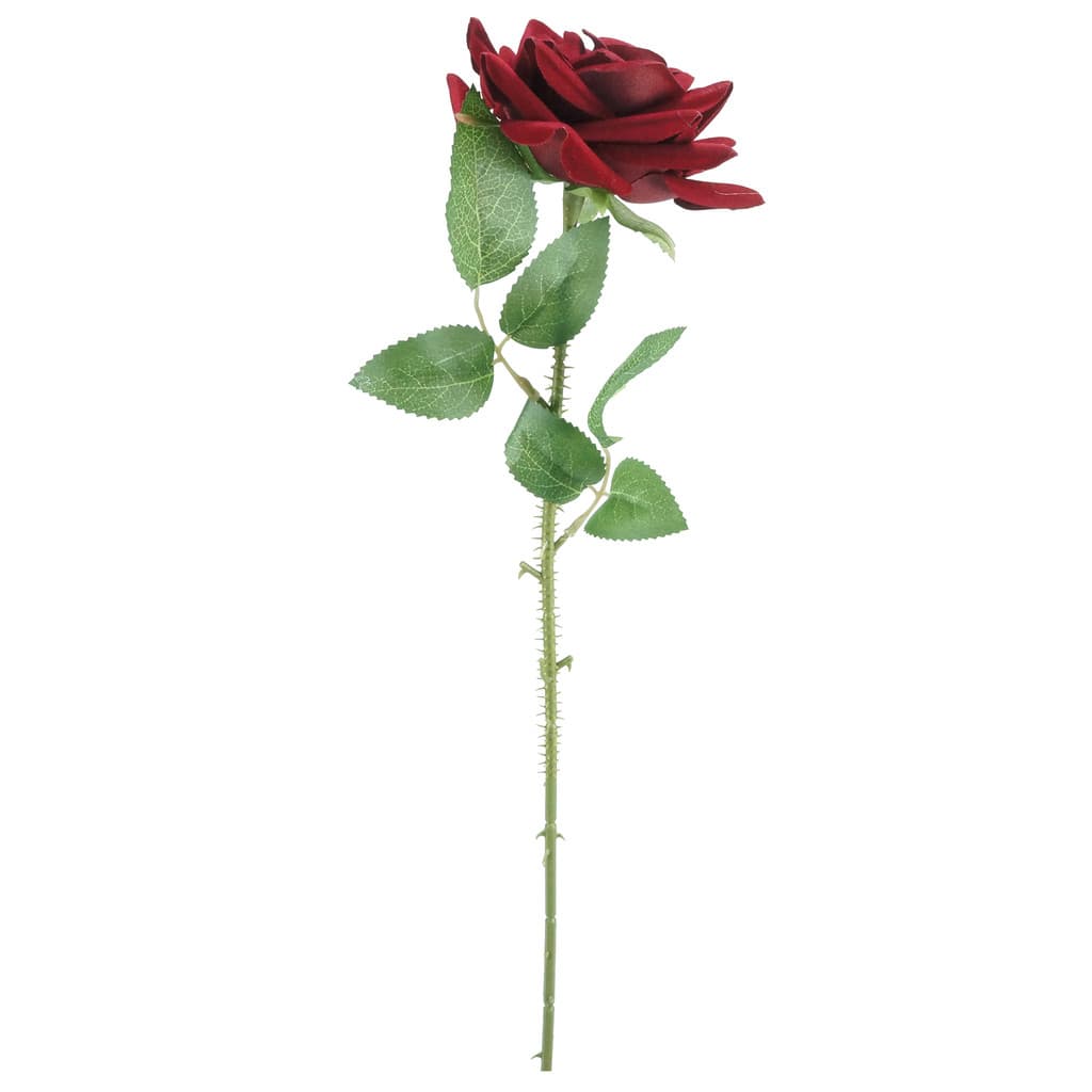Botão Artificial de Rosa Vermelho Veludo 50cm Luxo Rosa Artificial Rosa Realista Decoração Casamento