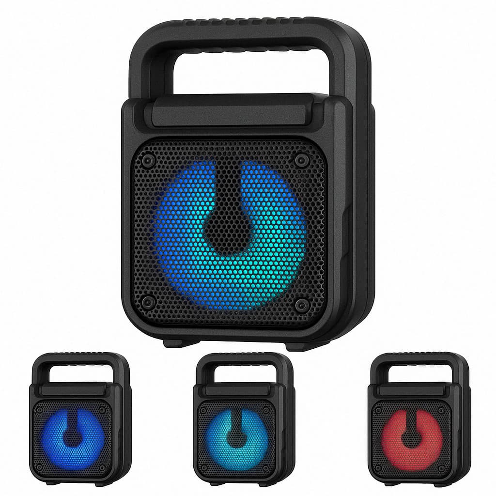 Caixa de Som Bluetooth Portátil Potente KTS-1901 AL-1175 Som Alto Grave Forte USB Cartão SD Entrada P2 Sem Fio