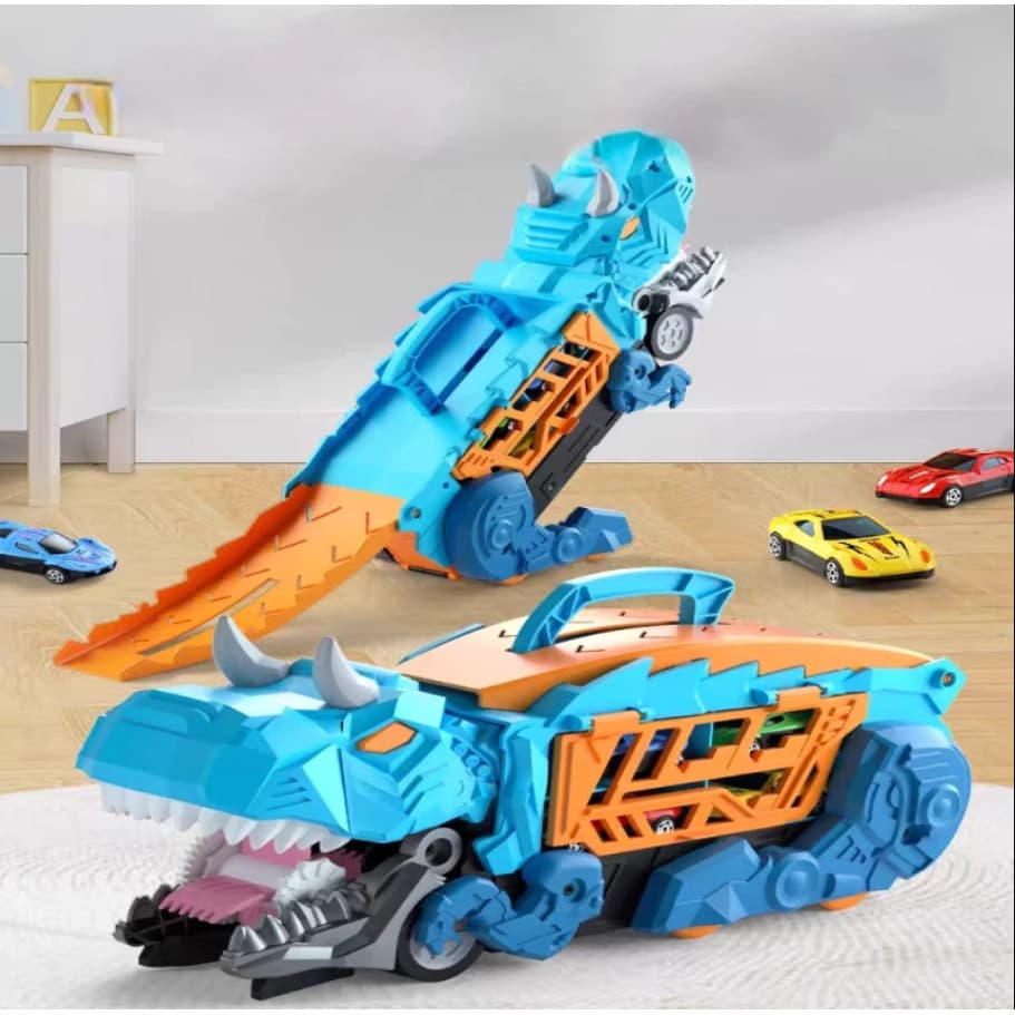Kit Brinquedo Dinossauro Caminhão Papa Carrinhos Grande Infantil Menino Presente de Aniversário Seguro Pronta Entrega