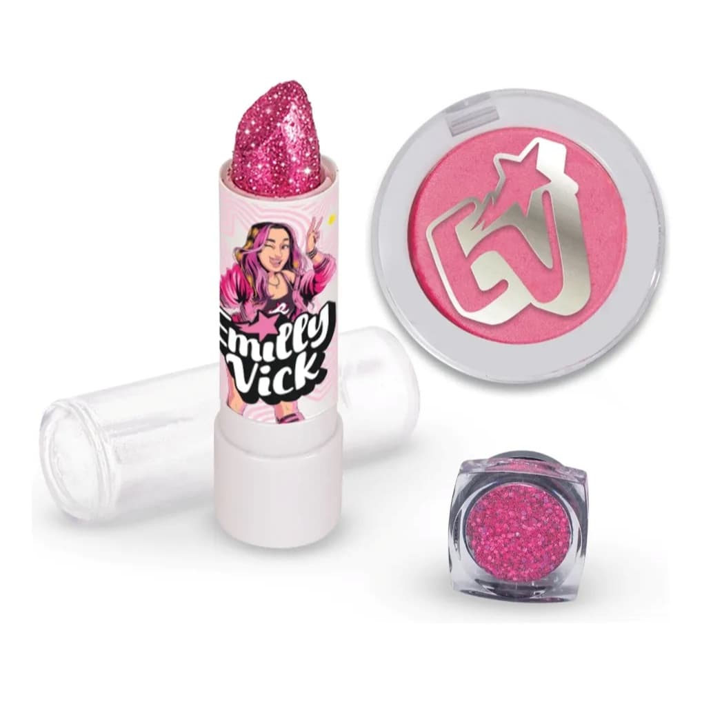 Kit Beauty Mix Emilly Vick Dos Rosa Maquiagem - Brink Model