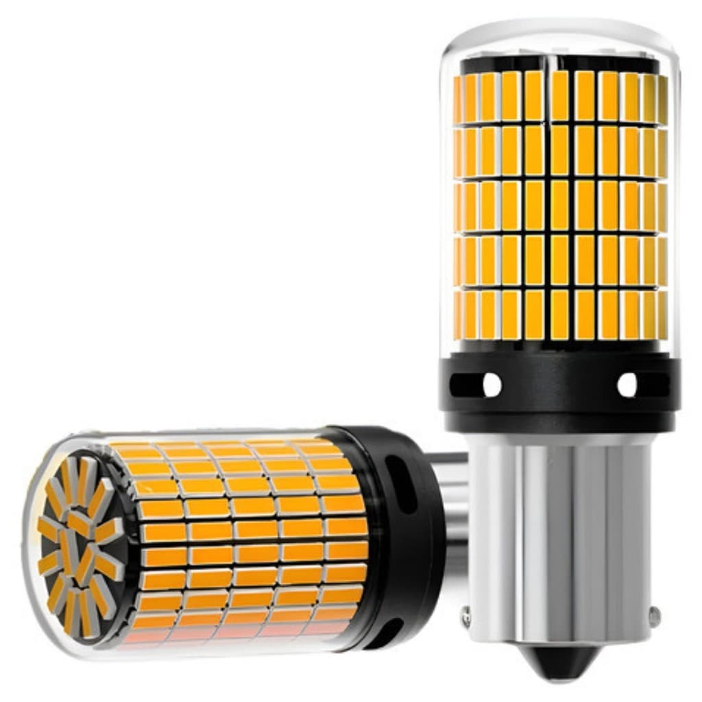 Par Lâmpada Led Âmbar Super Brilhante