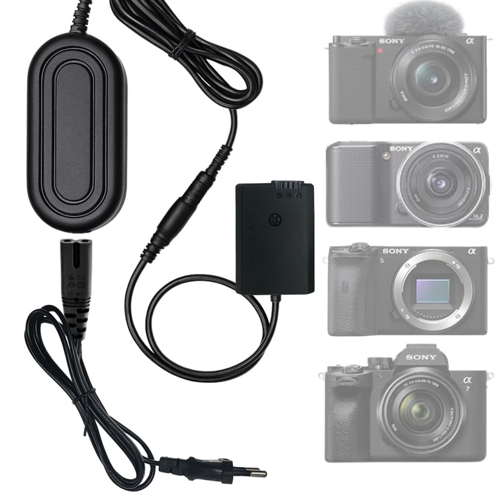 Fonte Adaptador AC-PW20  Np-FW50 Alpha A7rii Zv-e10