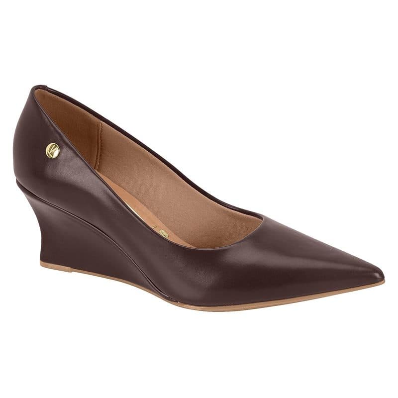 Sapato Scarpin Anabela Vizzano Bico Fino Mulher Social Elegante Feminino Festa Trabalho Original