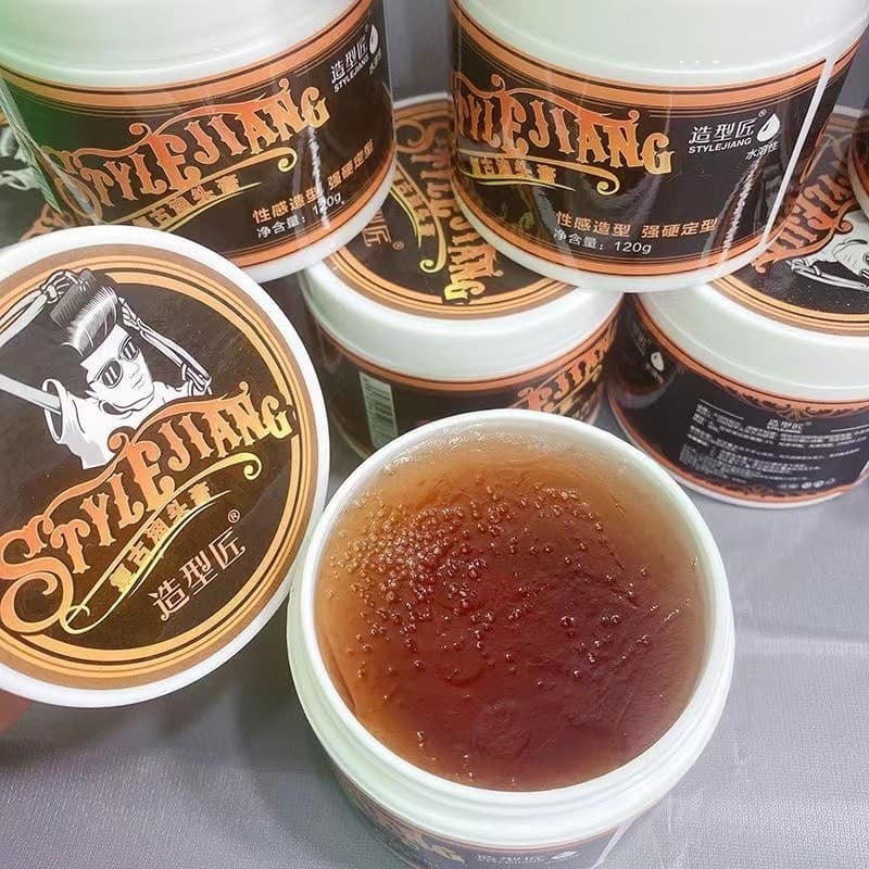 Estilo artesão cera de cabelo óleo cabeça creme Retro óleo lama de cabelo grande volta estilo hidratante estilo perfumad