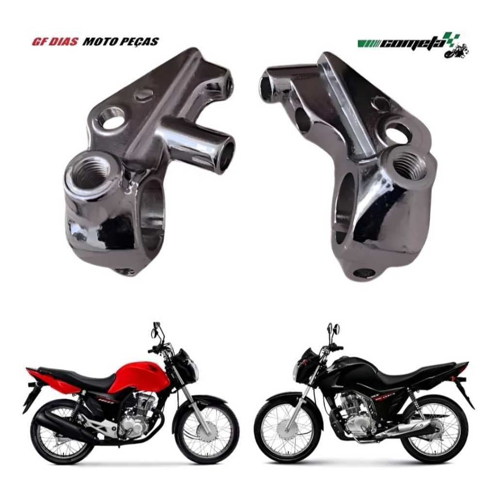 Kit Par Manicotos Cromados ORIGINAL COMETA  Freio e Embreagem HONDA CG TITAN FAN Start 125 150 160