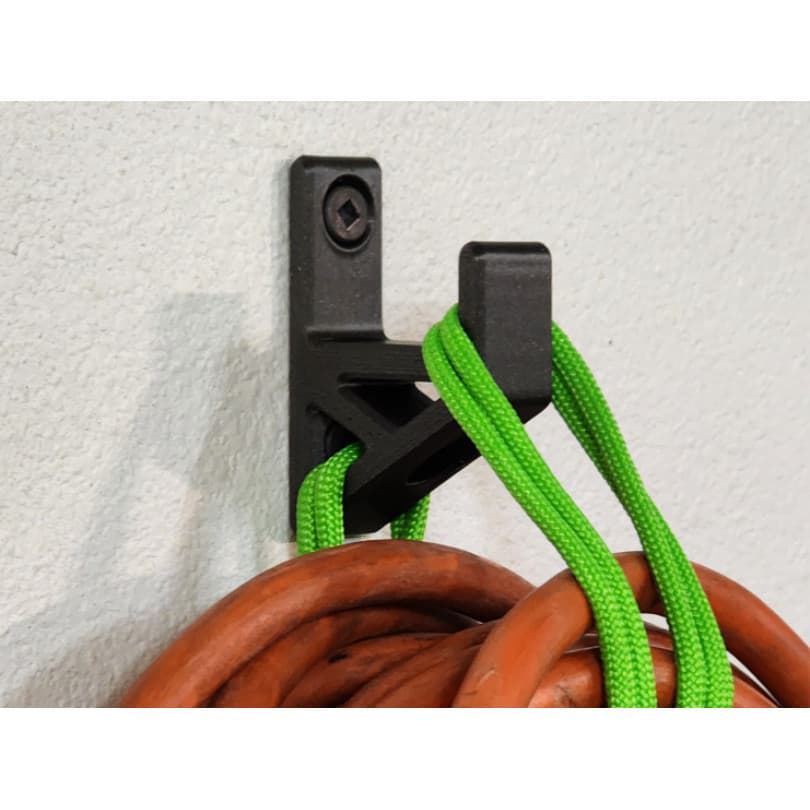 kit 3 Gancho de Parede Ultra Reforçado - Suporte para Mangueiras, Cabos e Ferramentas