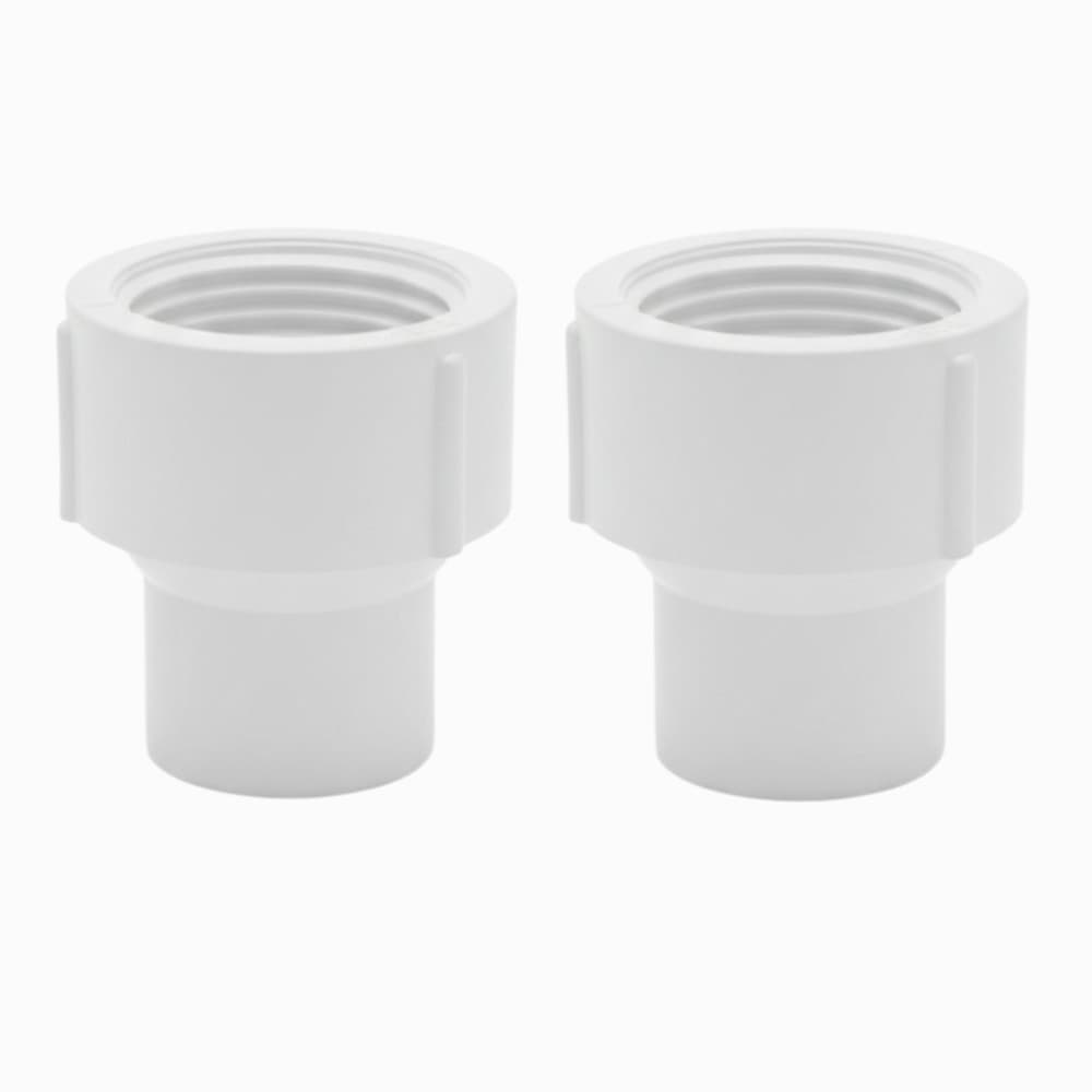 02 LUVA REDUÇÃO ROSCÁVEL  1 X 1/2  FÊMEA  IRRIGA PVC