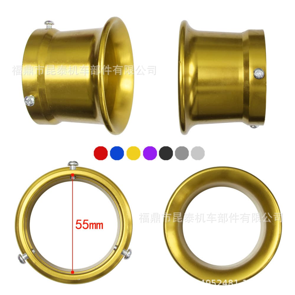 55mm filtro de ar da motocicleta CNC coletor de ar copo sino boca para PWK 32mm 34mm carburador