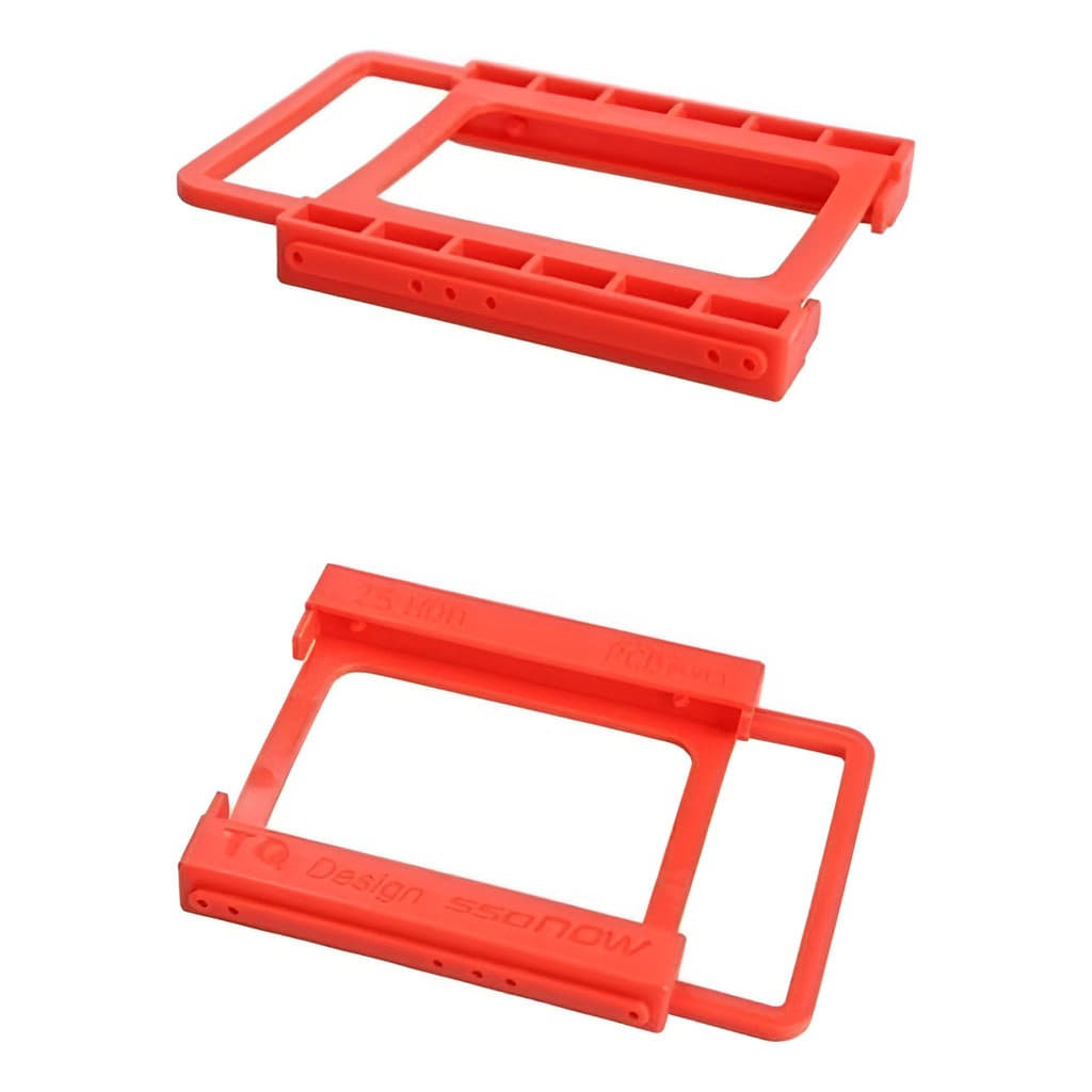 Suporte Para 1 Hdd E Ssd Plástico Vermelho