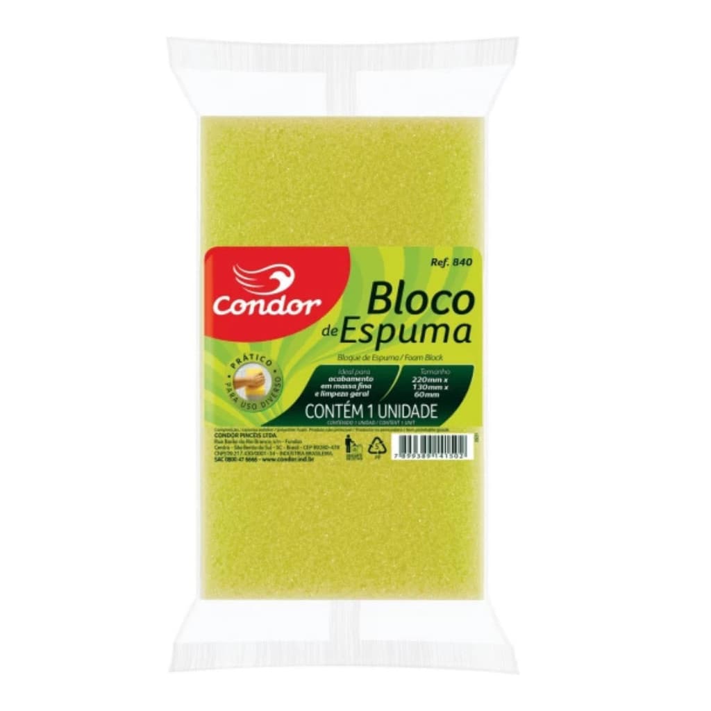 BLOCO ESPUMA REBOCO BLOCO DE ESPUMA P/ REBOCO