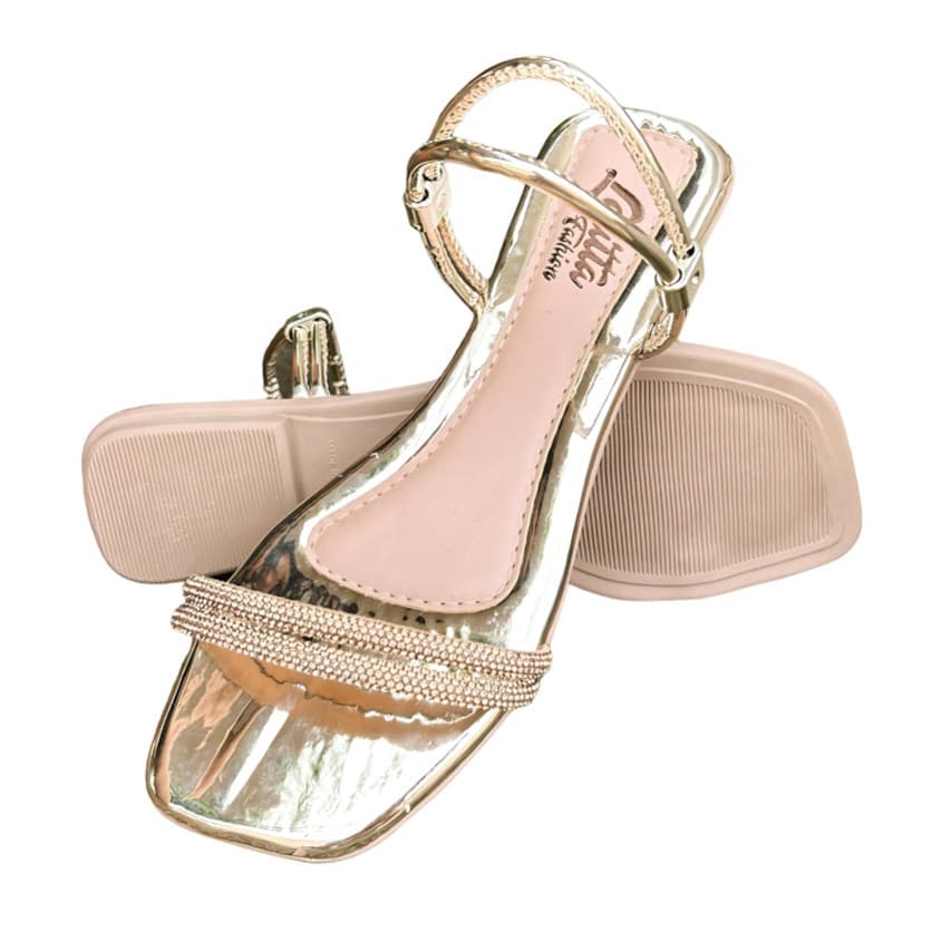 Sandália  Rasteira Rasteirinha Feminino Brilho Strass Direto da Fabrica Moda tendencia