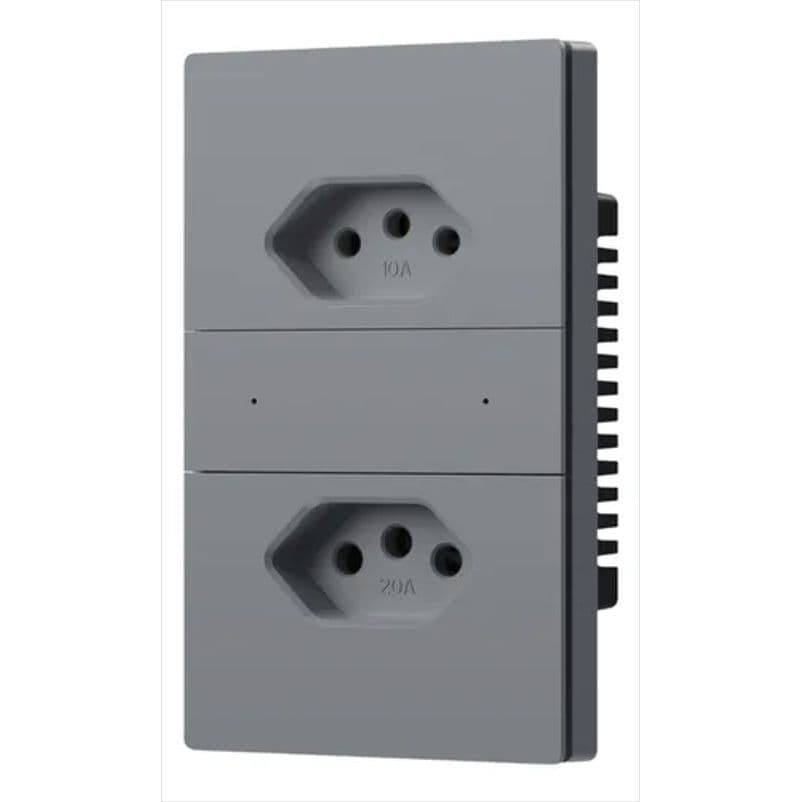 Tomada Dupla NovaDigital Safira Tomada 20A e 10A  4x2 Zigbee