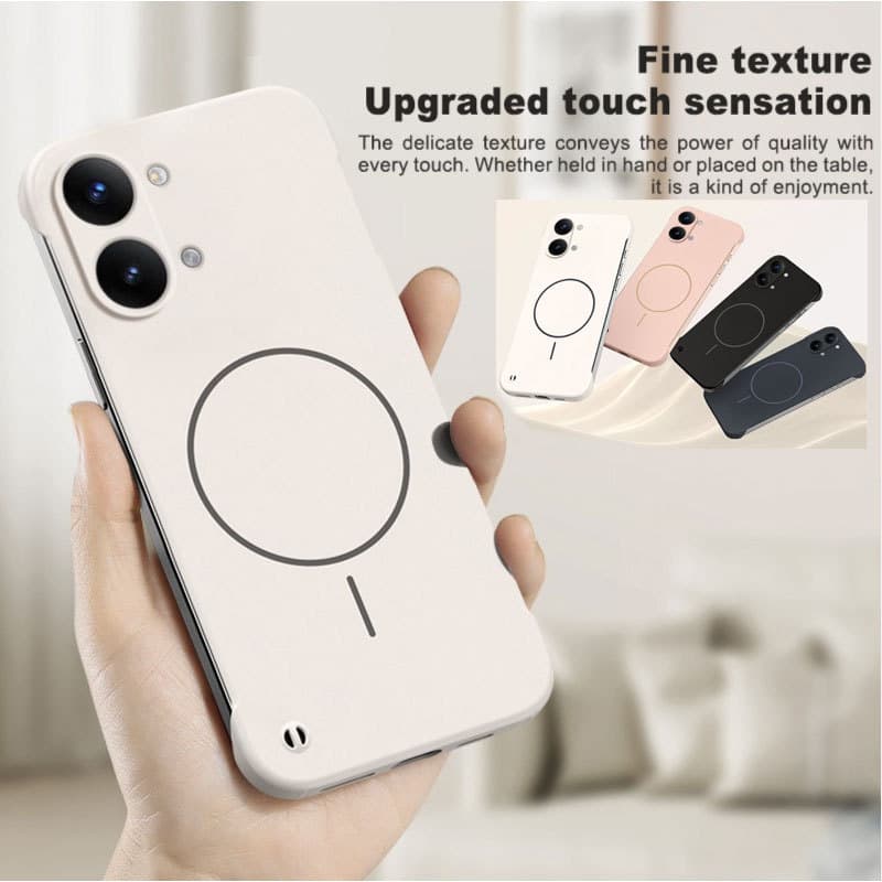 Capa Para POCO X8 Pro Max Ultra Fino Caso Magnético Sem Moldura Redmi Turbo 5 Carregamento Fio Duro PC Fosco Escudo