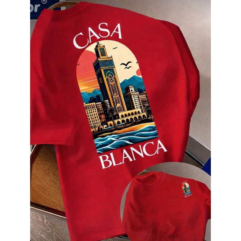 Camiseta Masculina Estampada 100% Algodão Casual Moda Verão Gola Redonda