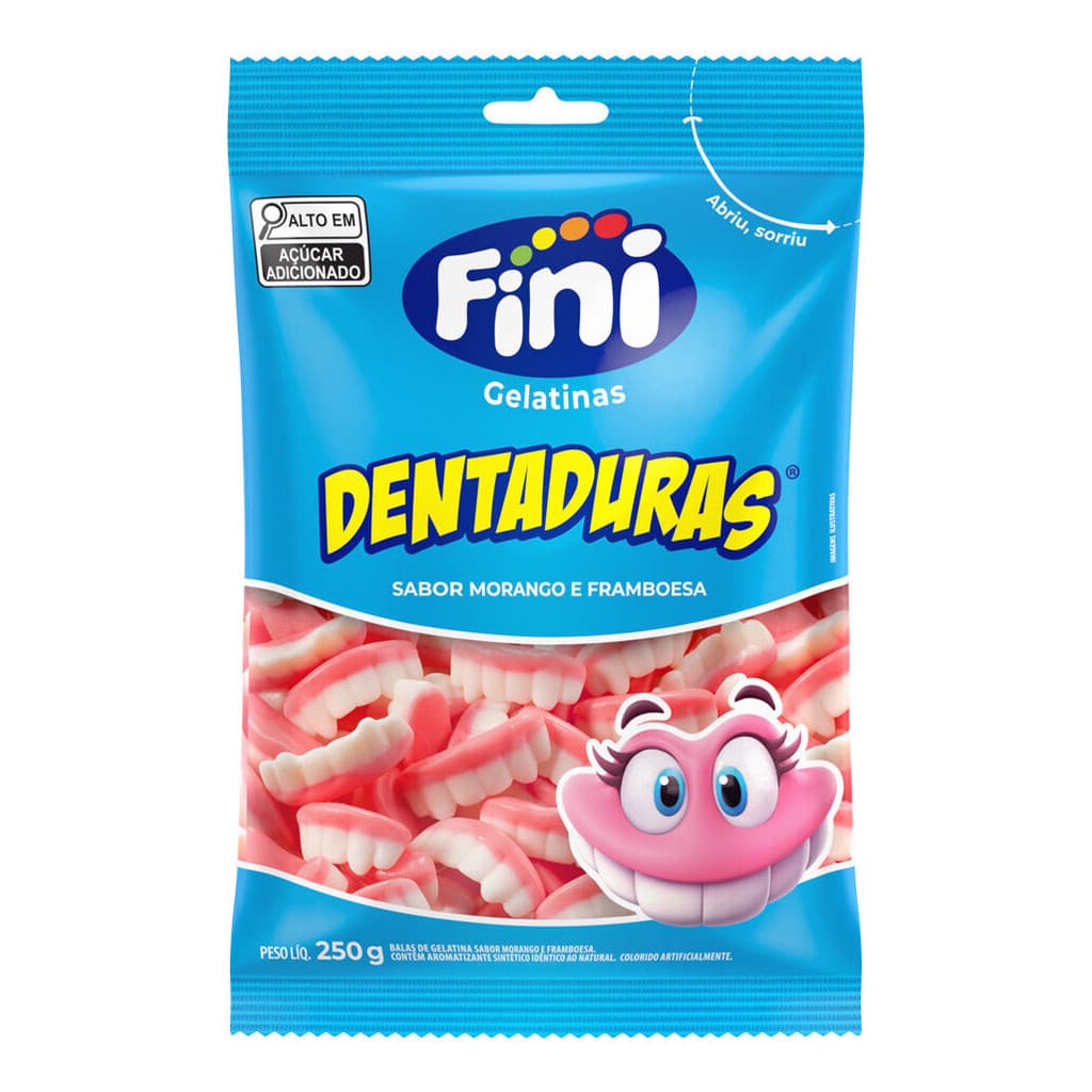 Balas Gelatina Dentadura 500g Fini