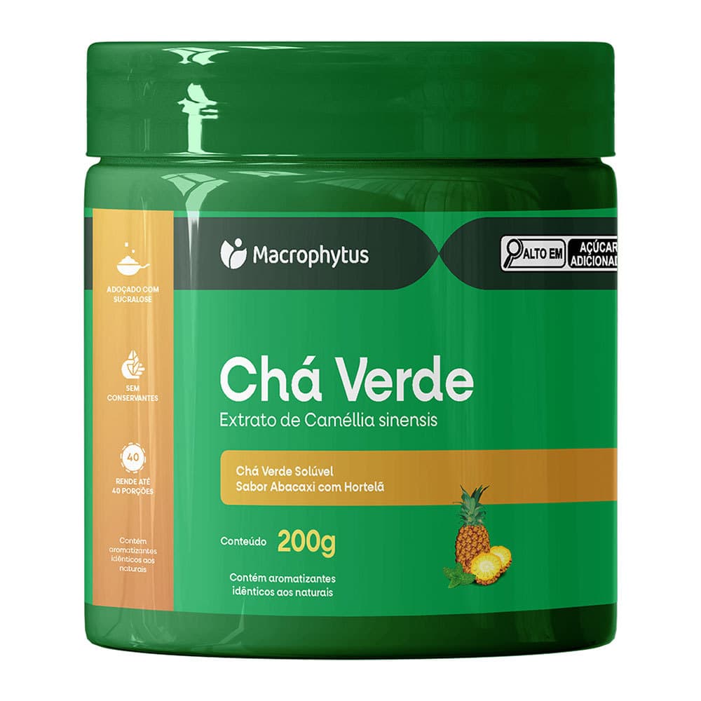 Chá Verde Abacaxi com Hortelã 200g